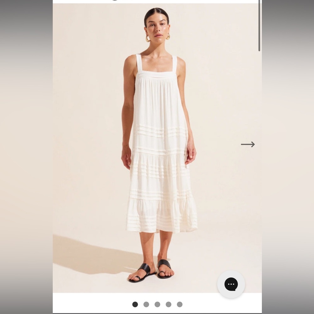 Auguste the Label Jessie Midi Dress XS Ivory